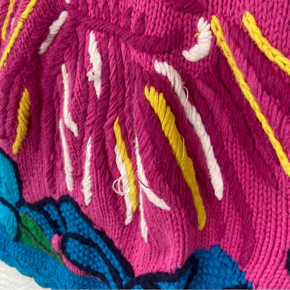 Lilly Pulitzer Super Rare fully knit embroidered lion floral sweater. Size Small - Picture 3 of 10